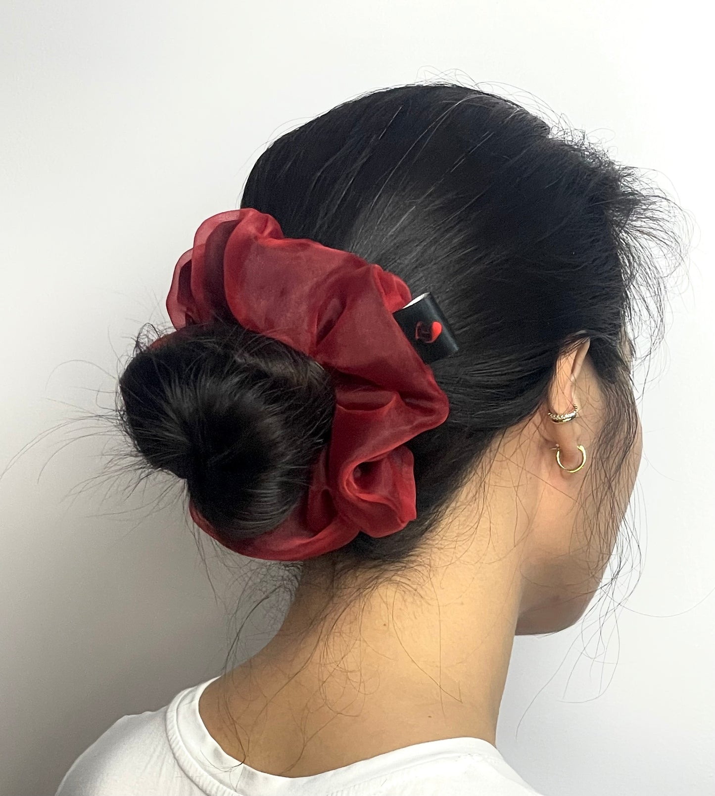 Matte Red Organza