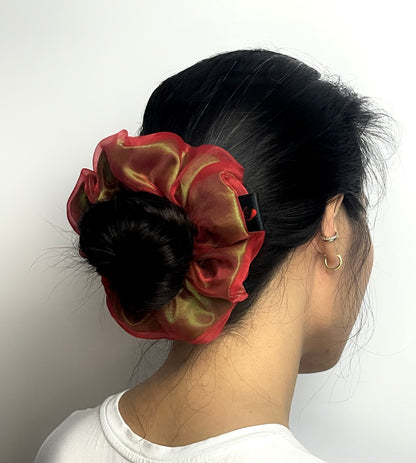 Matte Red Organza