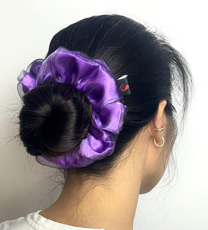 Metallic Purple Organza