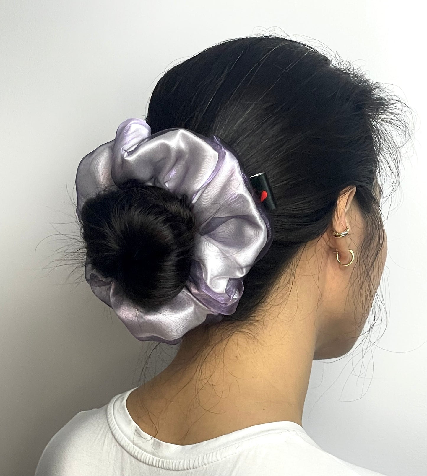 Metallic Purple Organza