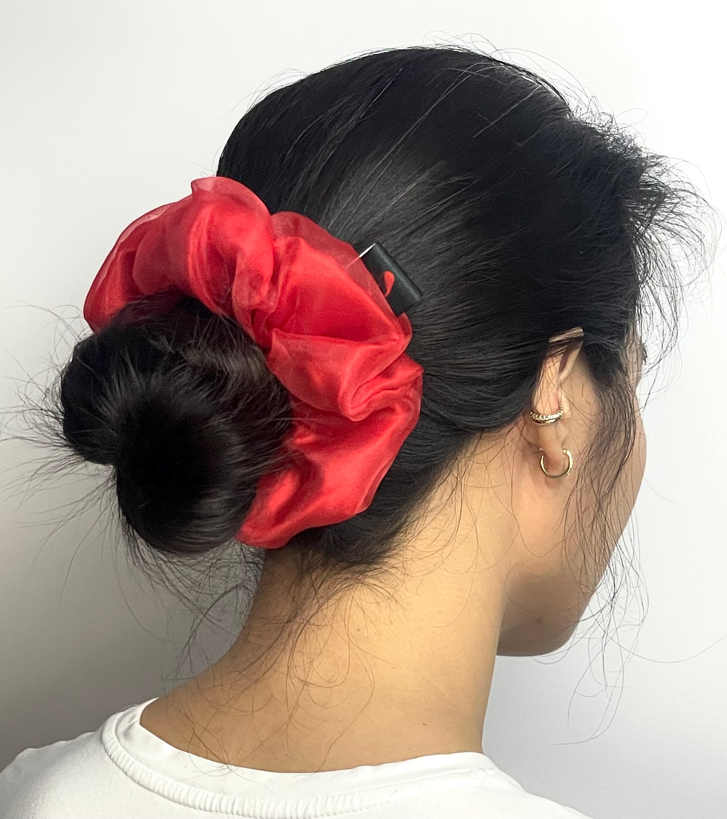 Matte Red Organza