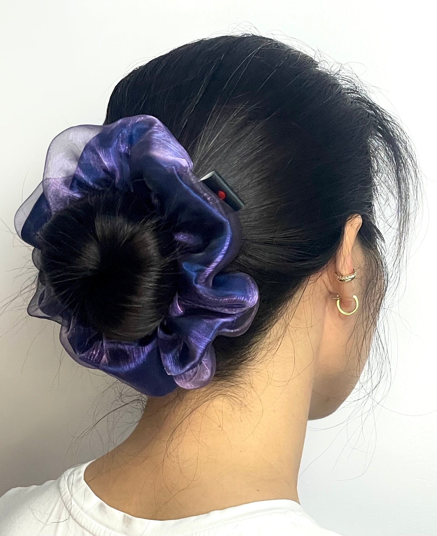 Metallic Purple Organza