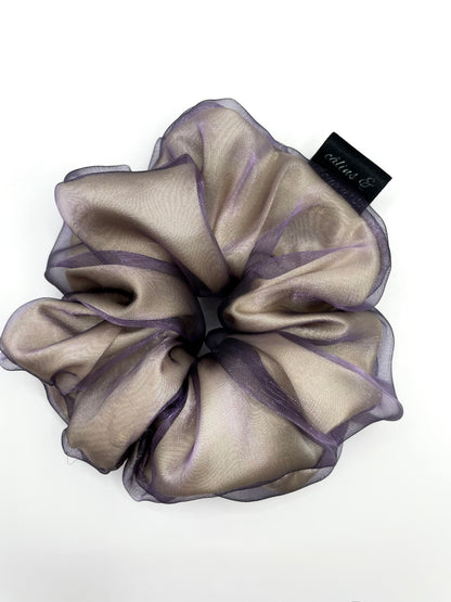 Metallic Purple Organza