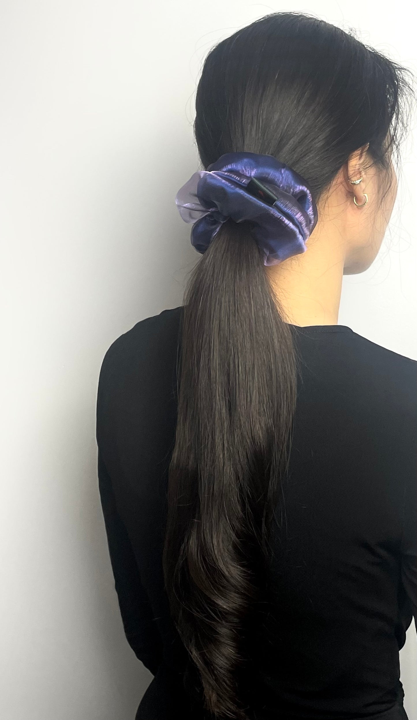 Metallic Purple Organza