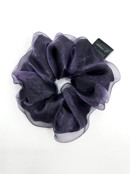 Metallic Purple Organza
