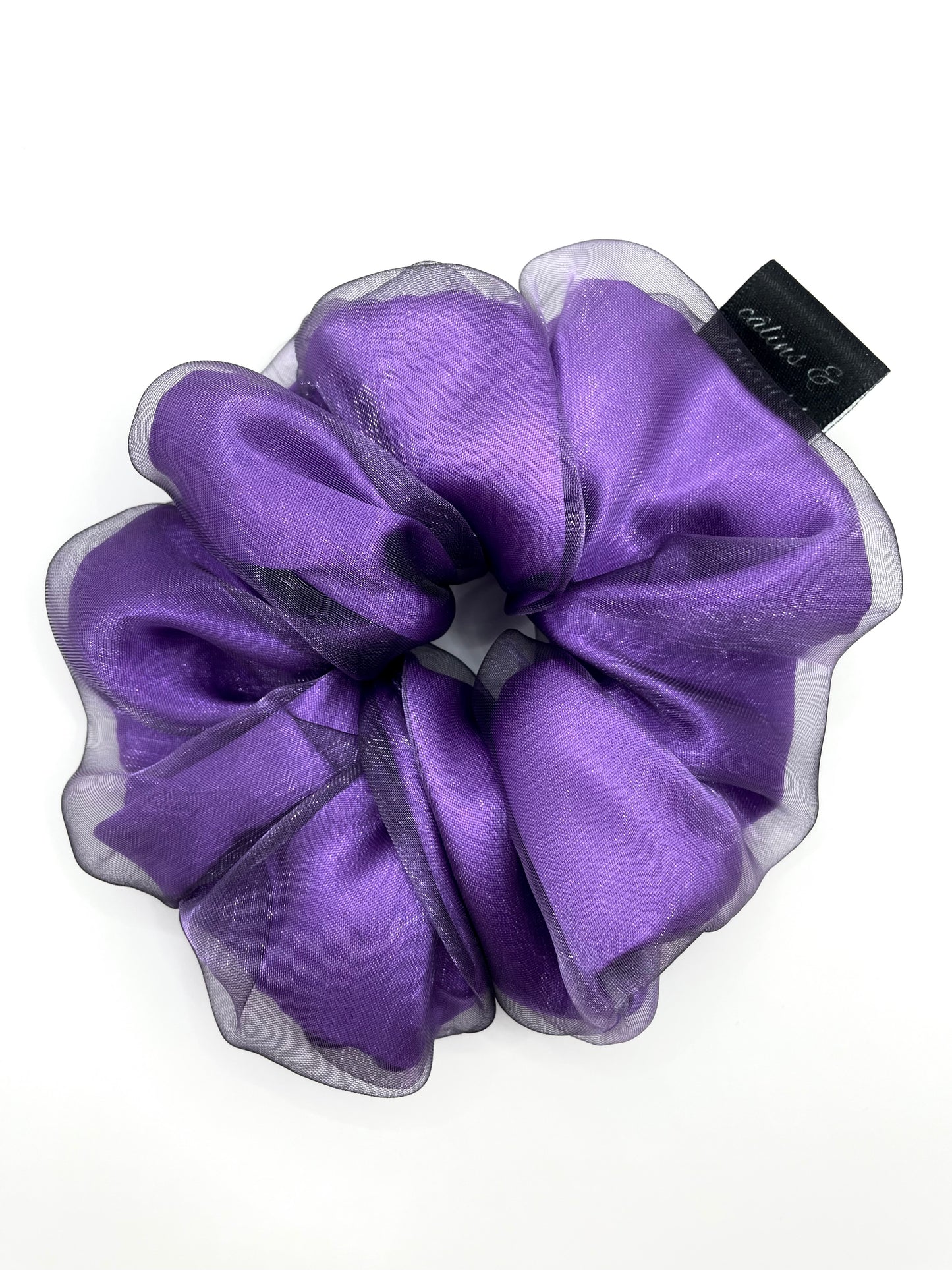 Metallic Purple Organza