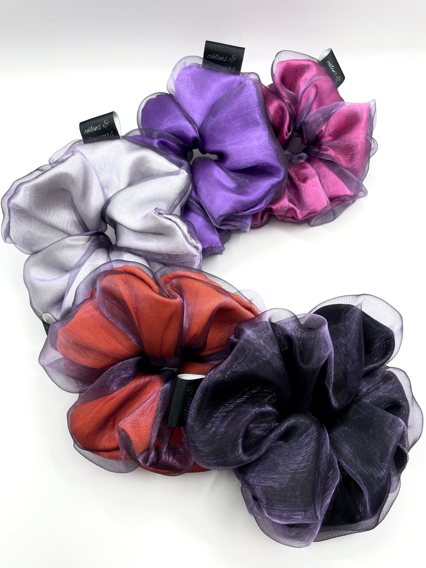 Metallic Purple Organza