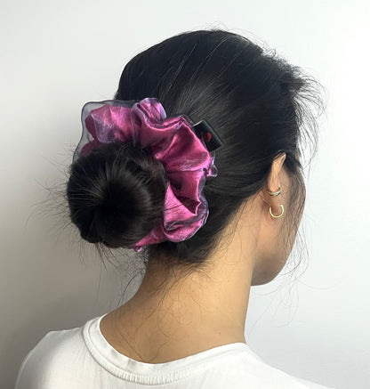 Metallic Purple Organza